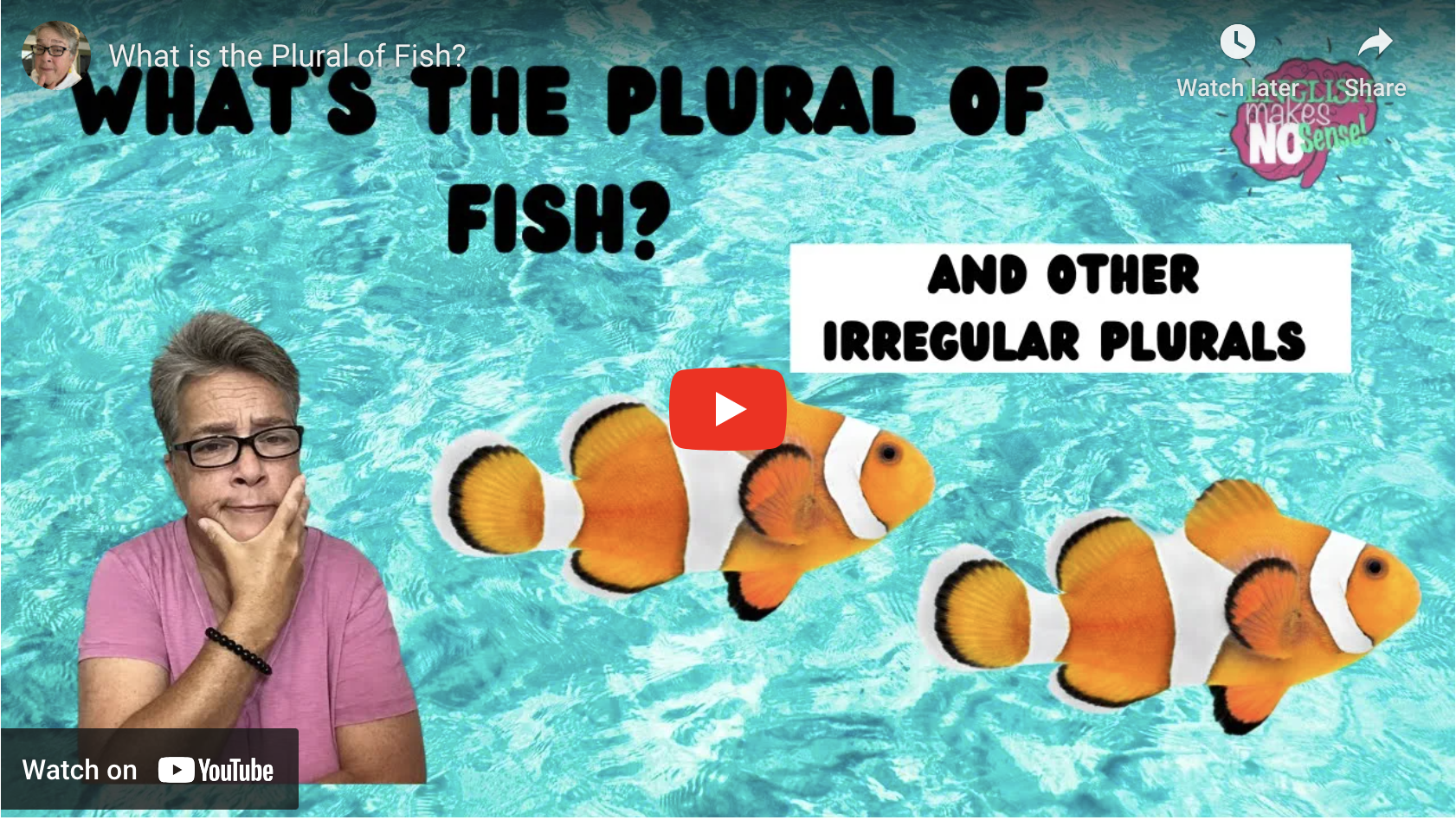 What's the plural of fish and other irregular plurals
